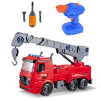 2.4G rc fire engine truck DIY assembly truck