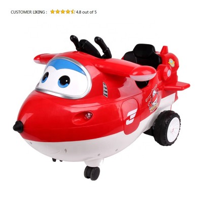 Newest 2.4GHz RC children car in airplane shape ride on car