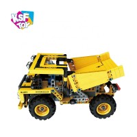 new design kids educational self assemble toys rc building block car truck diy toy brick for sale